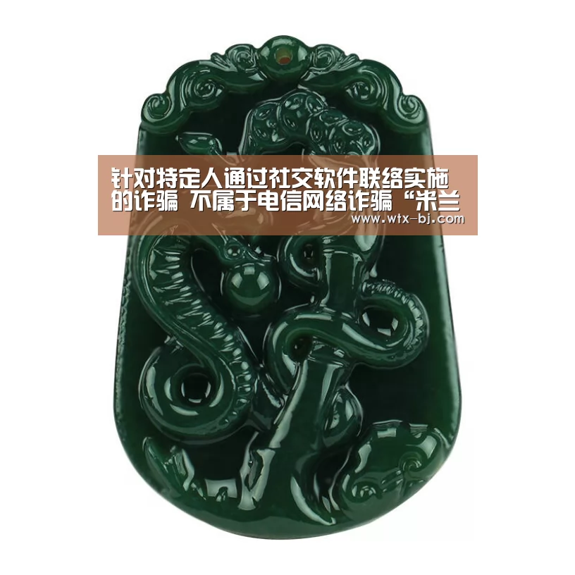 针对特定人通过社交软件联络实施的诈骗 不属于电信网络诈骗“米兰官方网站”(图2) 米兰官方网站